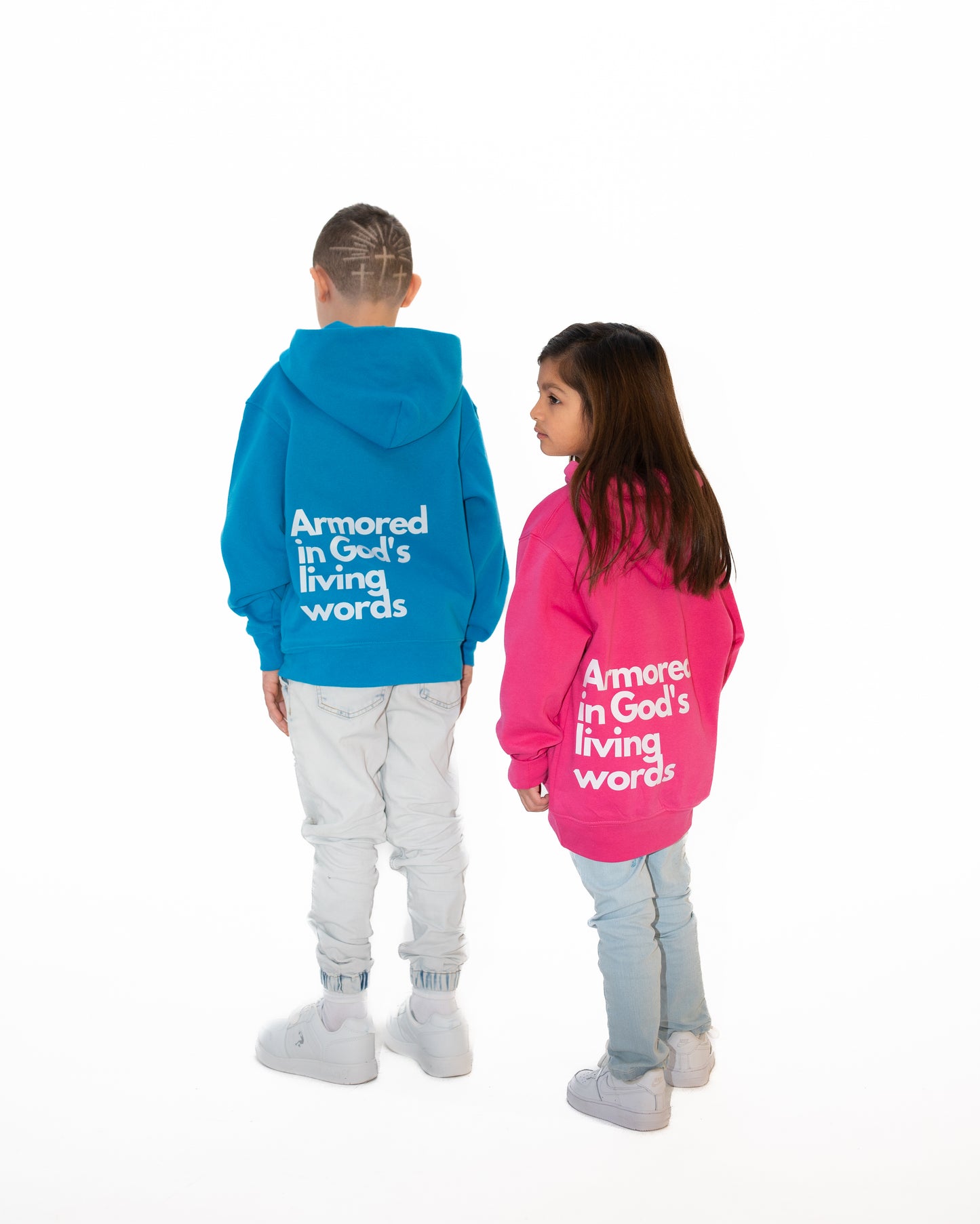"Armored in God's Living Words" - Youth Midweight Hoodie