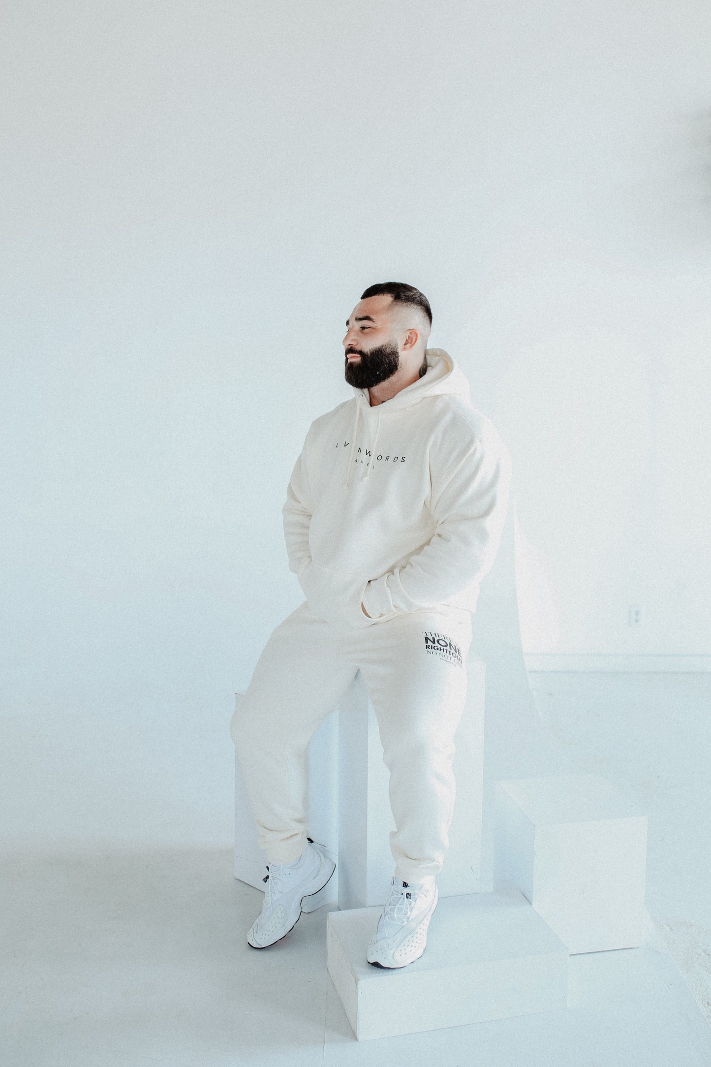 Romans 3:10 Bone & Black