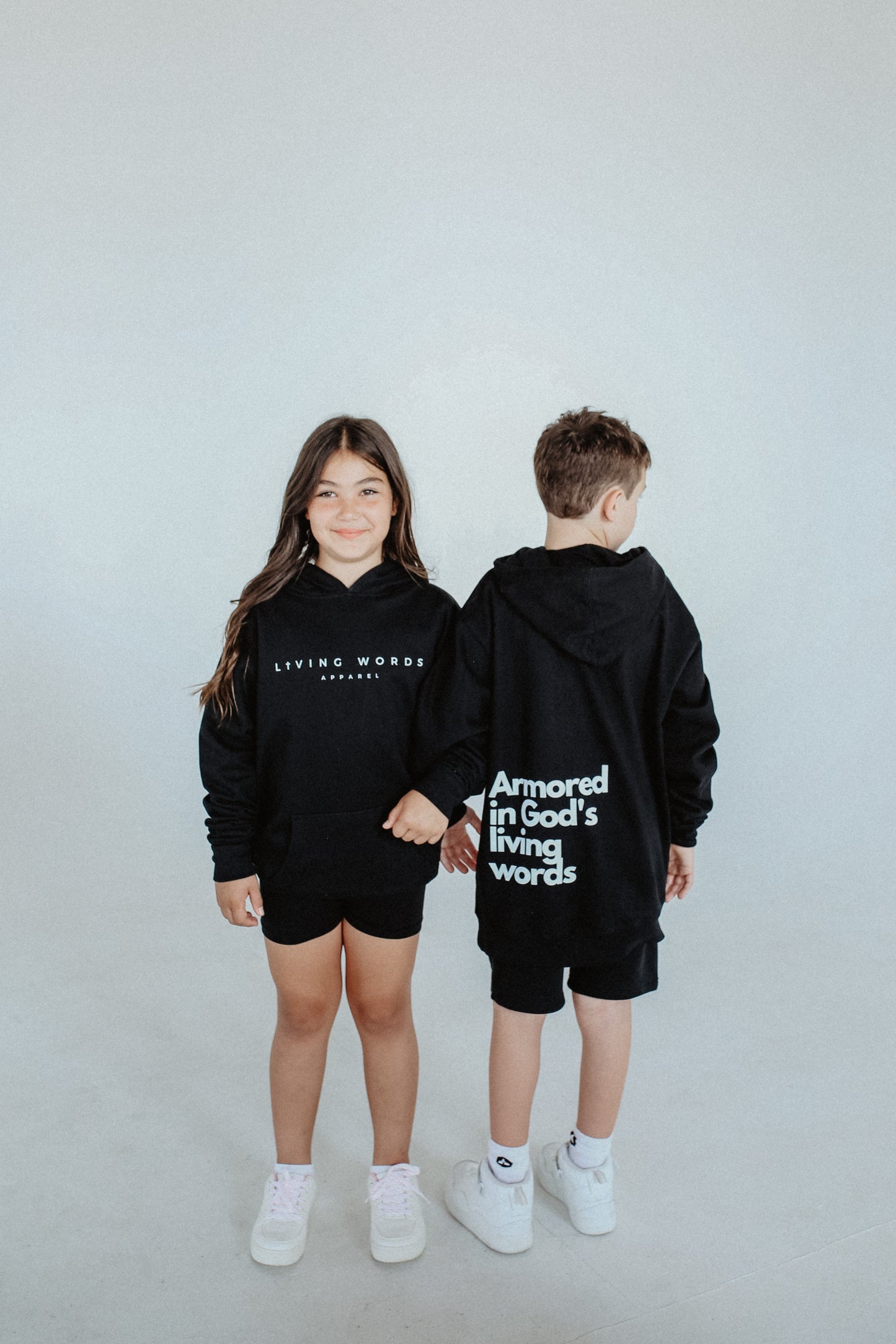 "Armored in God's Living Words" - Youth Midweight Hoodie