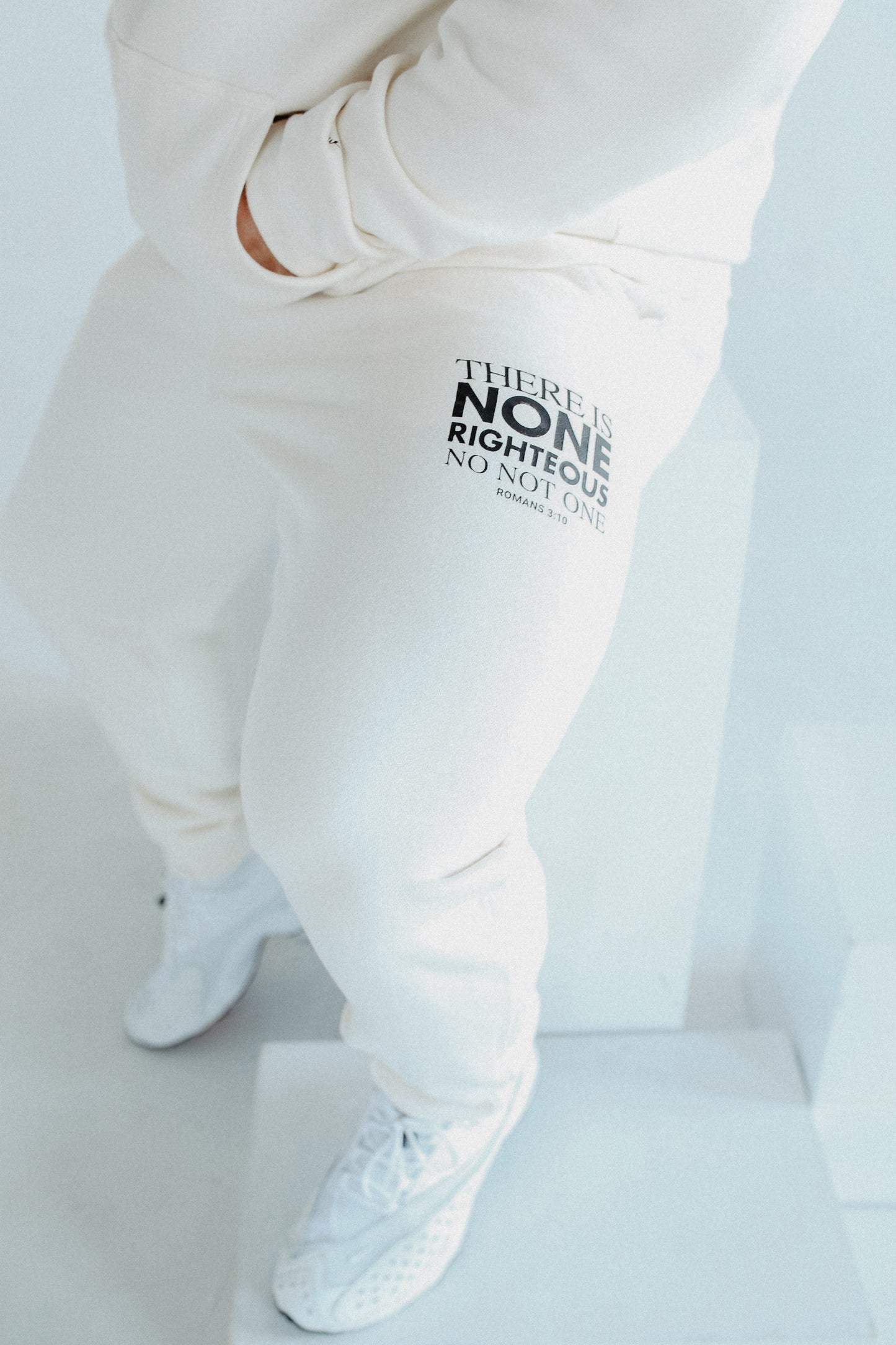 Romans 3:10 Bone & Black