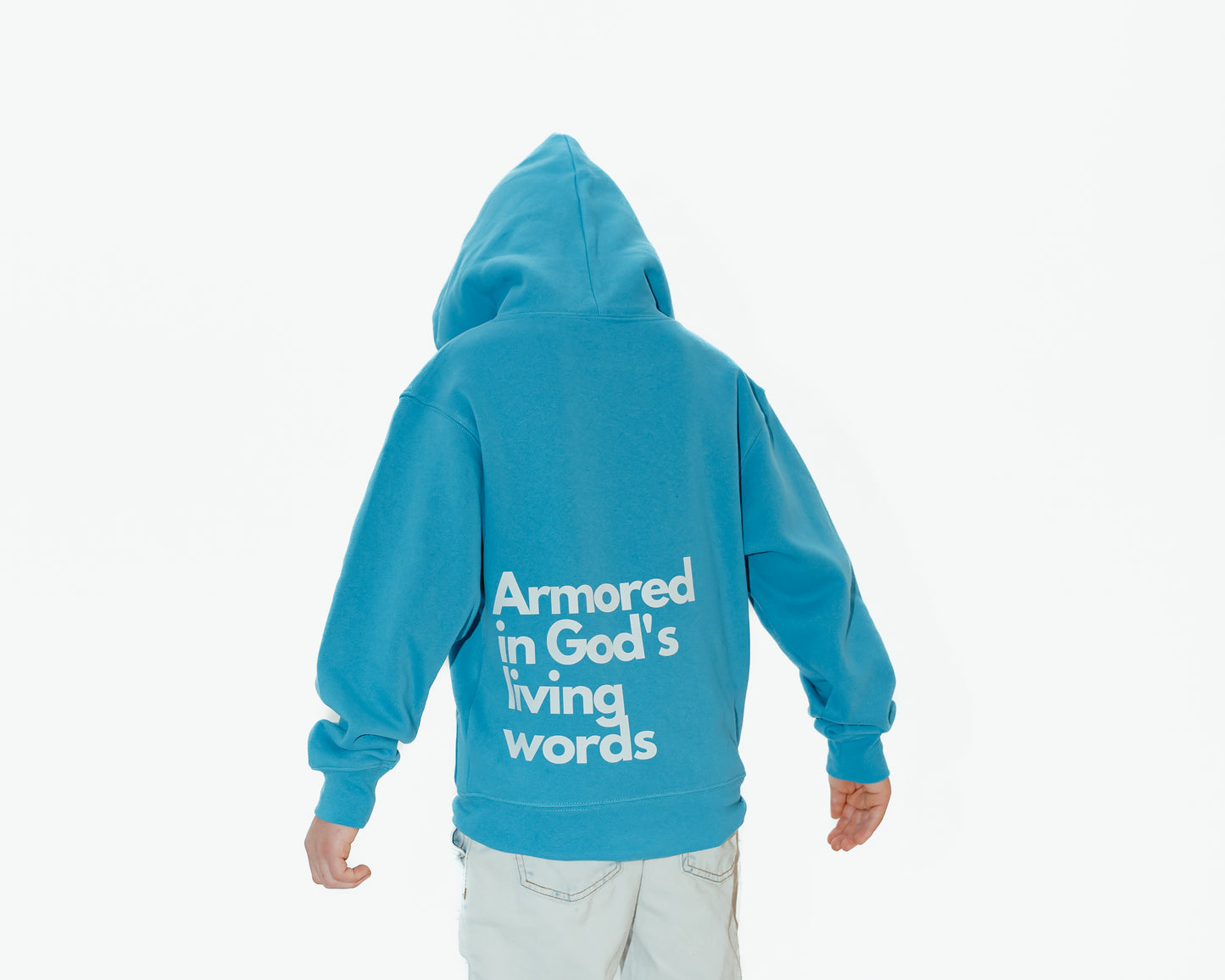 "Armored in God's Living Words" - Youth Midweight Hoodie