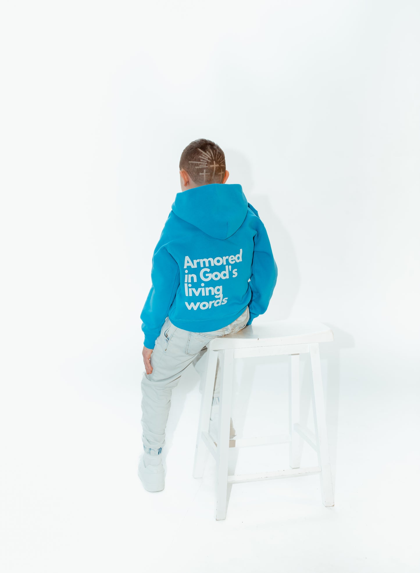 "Armored in God's Living Words" - Youth Midweight Hoodie