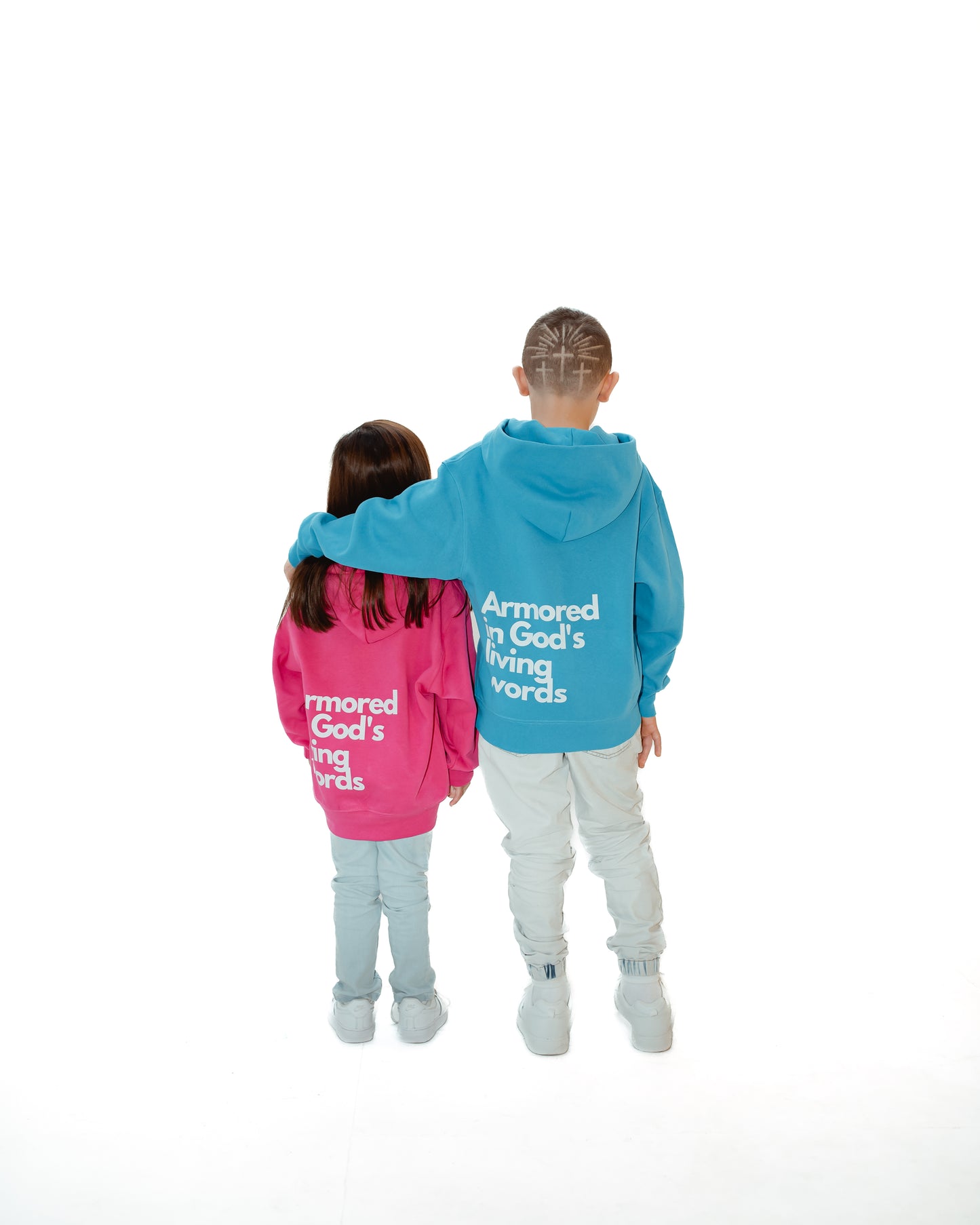 "Armored in God's Living Words" - Youth Midweight Hoodie